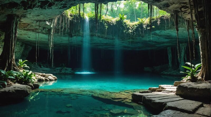 beautiful natural sinkhole pool