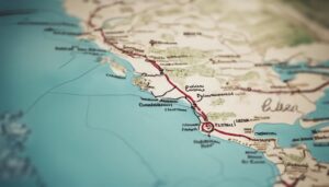 close proximity along coast