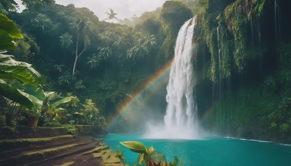 majestic cascading waterfalls chile