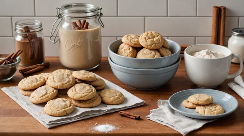 baking cinnamon sugar cookies
