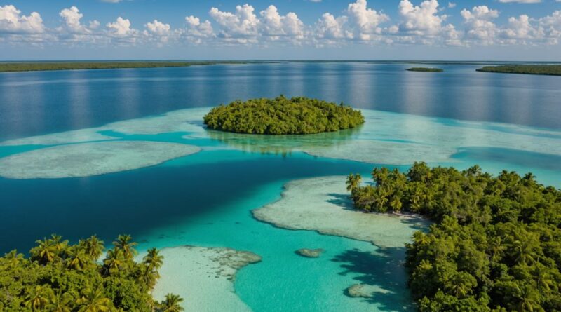 breathtaking blue freshwater lagoon